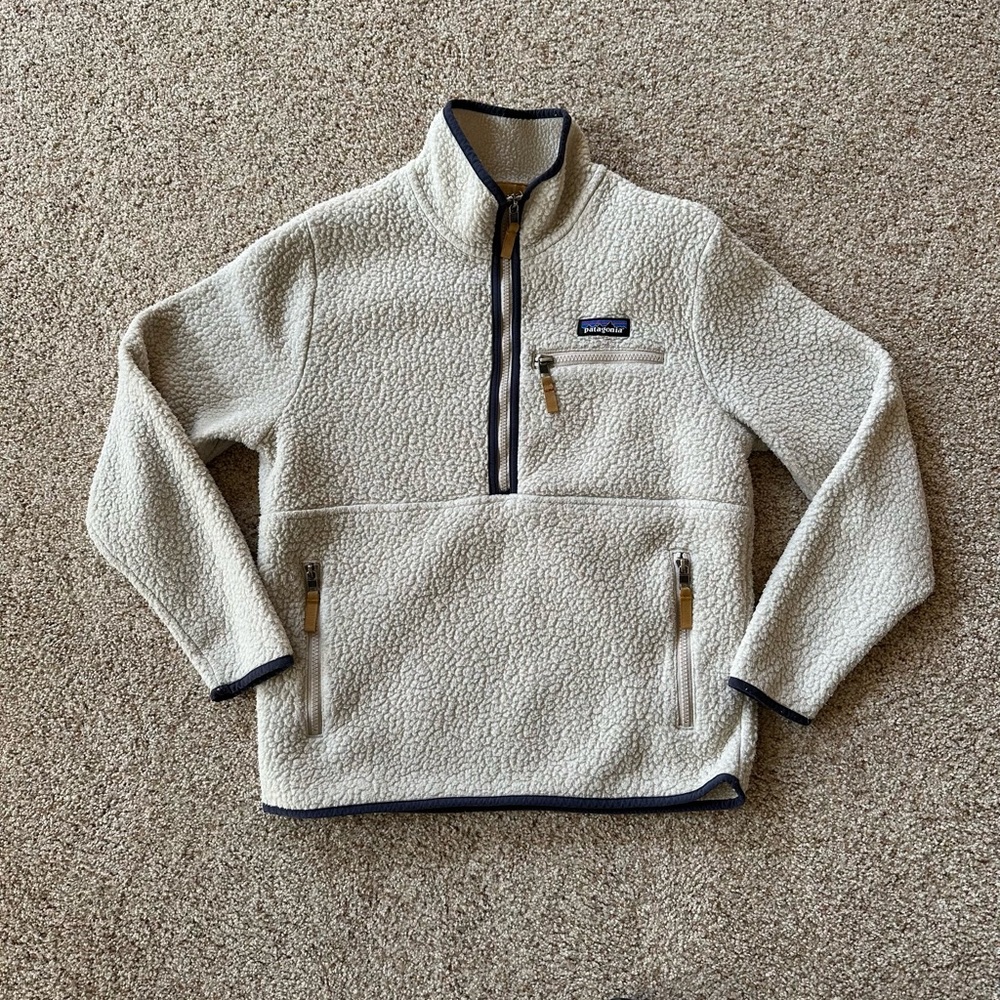 Patagonia 1/4 Zip Cream Pullover Fleece